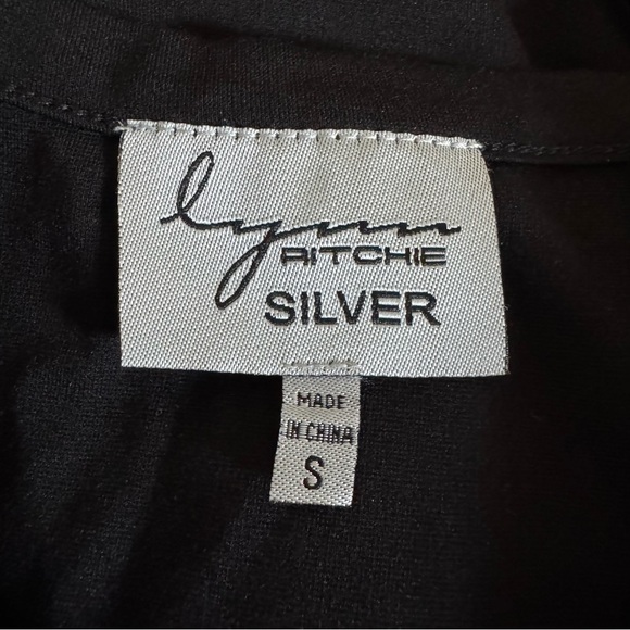 Lynn Ritchie Silver Black Sleeveless Mini Dress, S - Picture 6 of 9